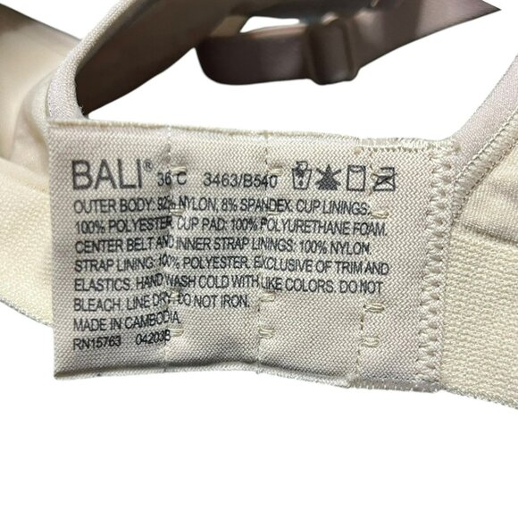 Bali Bra Wirefree Comfort Revolution Seamless No Wire Full Coverage 36C Beige - Picture 6 of 7